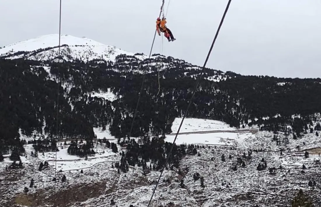 Un moment del rescat.