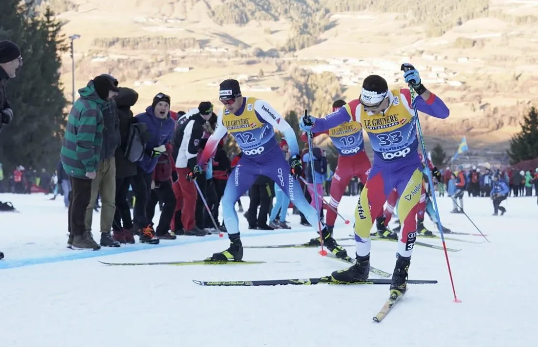 Irineu Esteve en una de les cites del Tour de Ski.