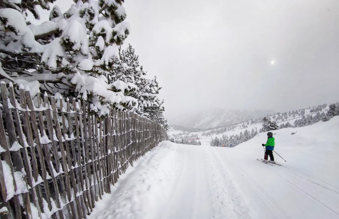 L’estació de Pal, ahir al matí.