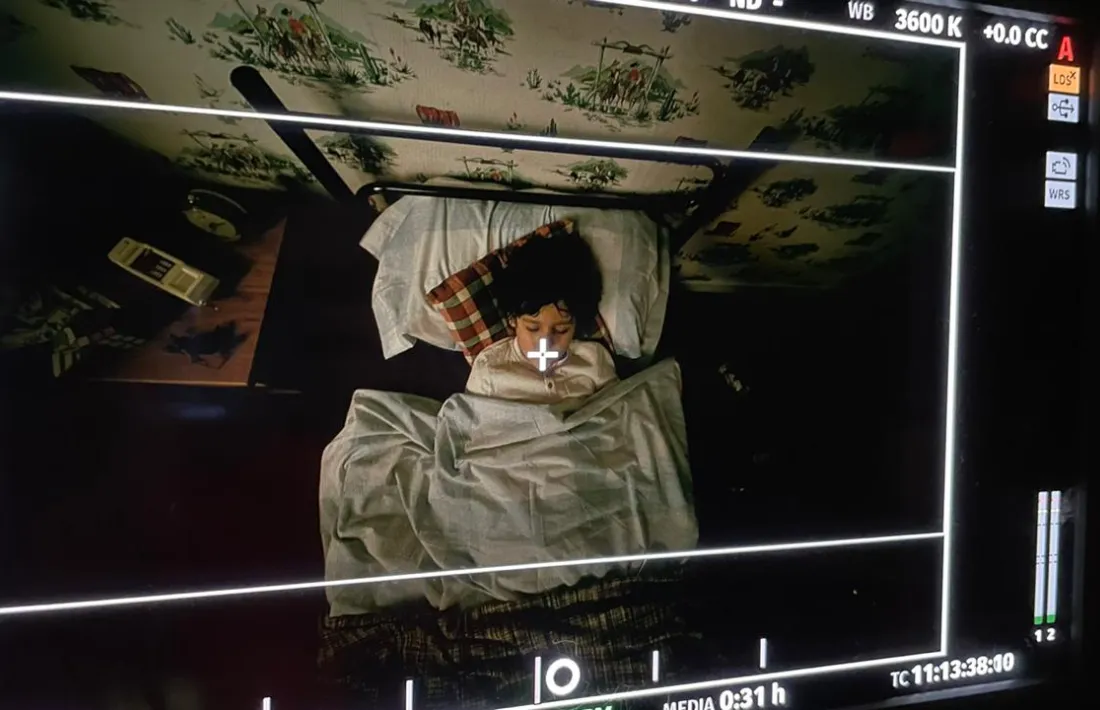 Gio Garcia encarna Edur, el nen que protagonitza ‘Under the Ice’, que ahir dormia no gaire plàcidament a l’habitació.