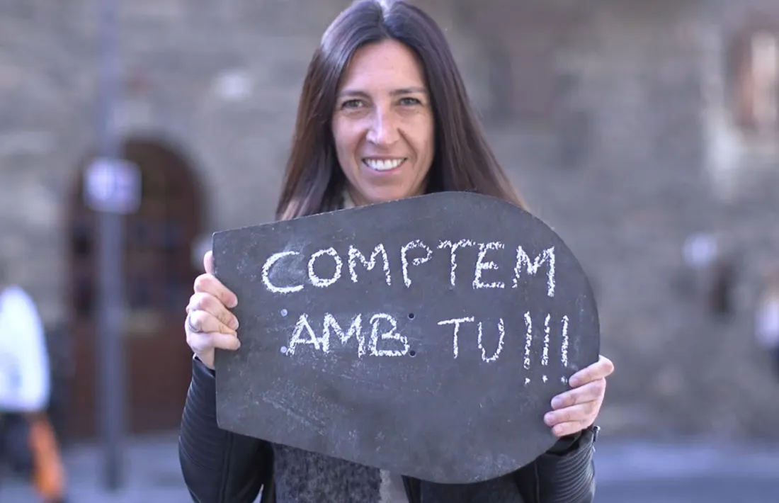 La cònsol menor d'Ordino, Eva Choy, en el vídeo de presentació del pressupost participatiu de la parròquia.