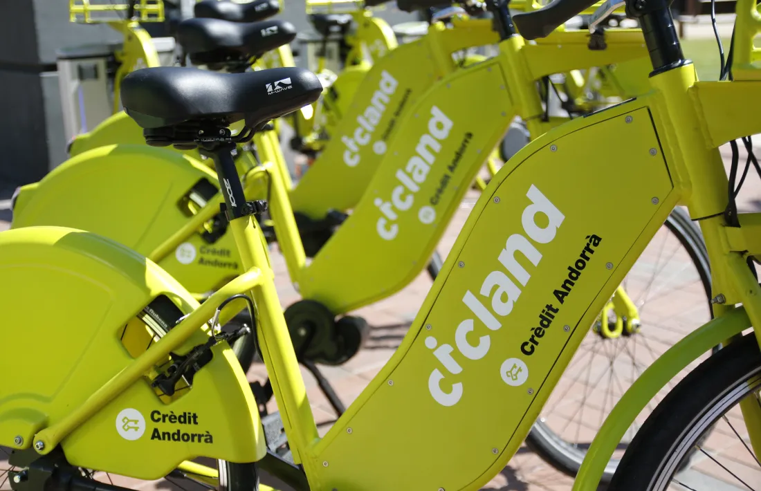 Bicicletes del servei Cicland.