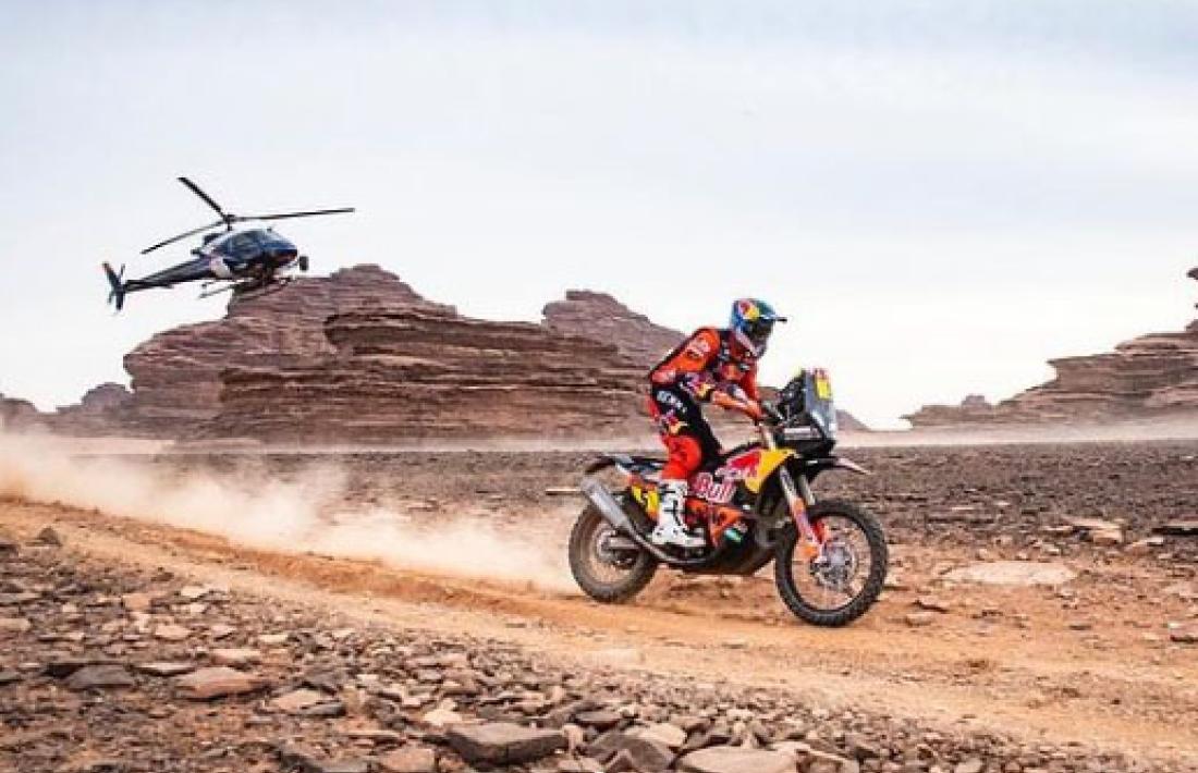 Sam Sunderland, tercer al Dakar. Foto: Instagram