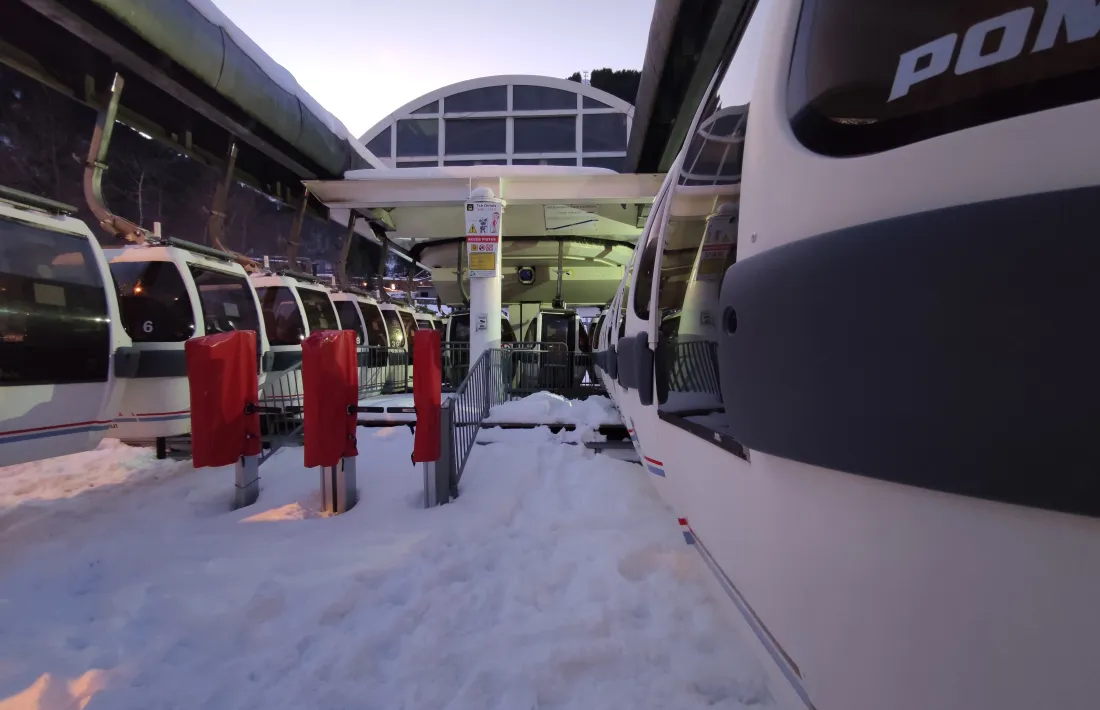 El telecabina d’Arinsal, aturat. 