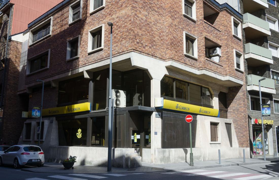 L'oficina de Correus a Andorra la Vella.