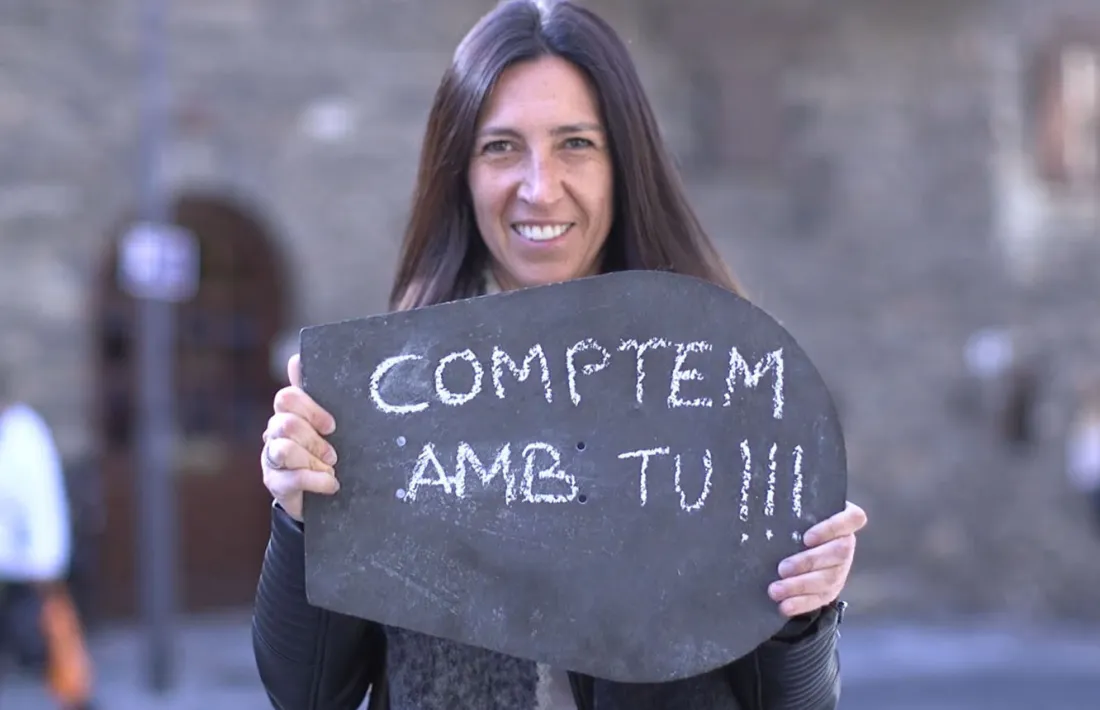 La cònsol menor d'Ordino, Eva Choy, en el vídeo de presentació del pressupost participatiu de la parròquia.