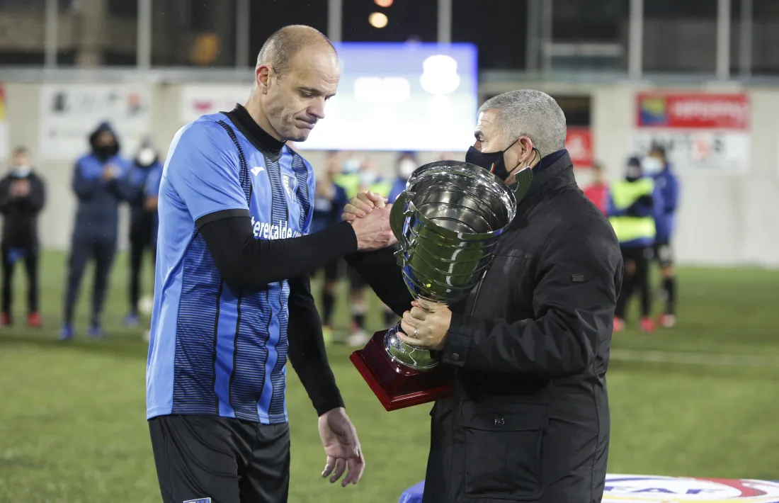  L’Inter Club Escaldes assoleix el triplet amb el títol de la Supercopa d’Andorra.Foto: Facundo Santana
