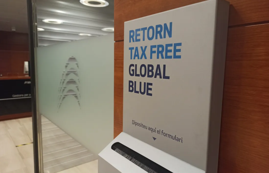 Una bústia de Global Blue.