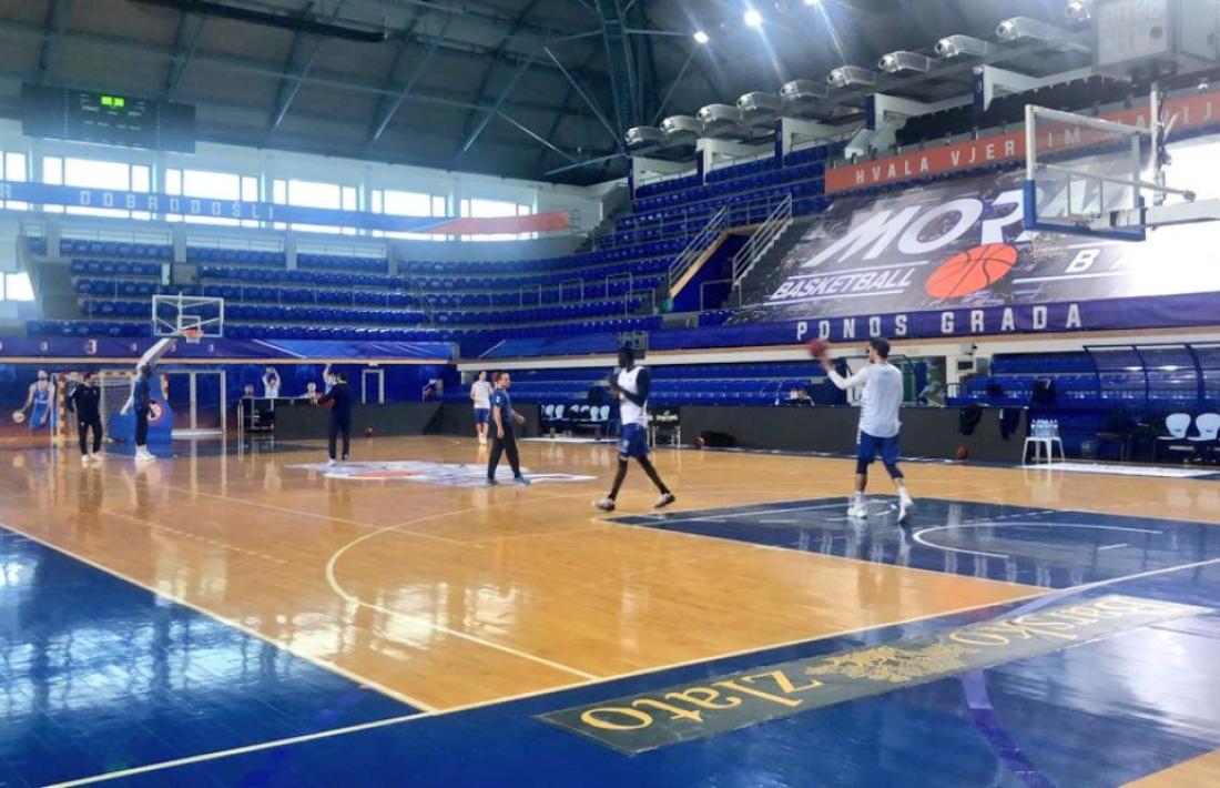 El MoraBanc entrenant-se a Bar. Foto: Twitter BC MoraBanc