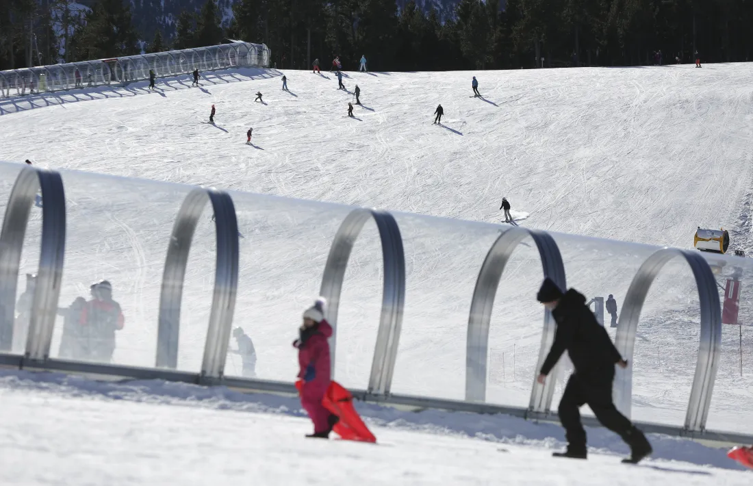Les pistes d’esquí de Pal, a la zona de la Caubella.
