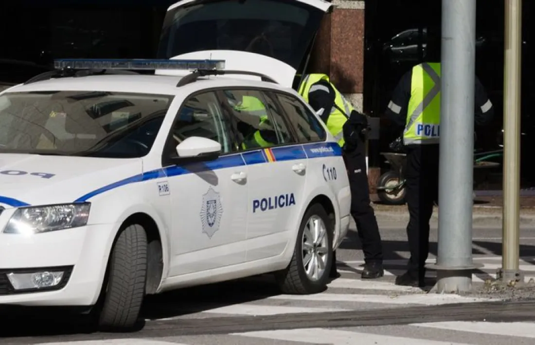 Una patrulla de la policia.