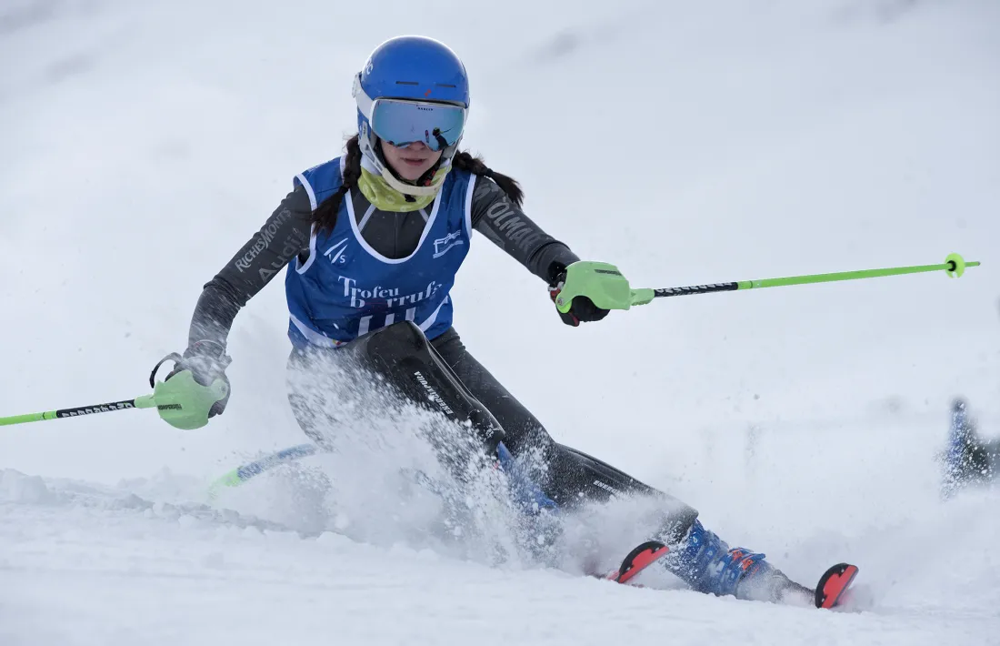 Aina Martí va assolir ahir la segona posició a l’eslàlom U16 del 29è Borrufa. Foto: Trofeu Borrufa