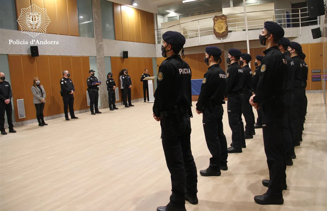 Un moment de la cerimònia d'obertura de la 55a promoció d'agents de la policia.