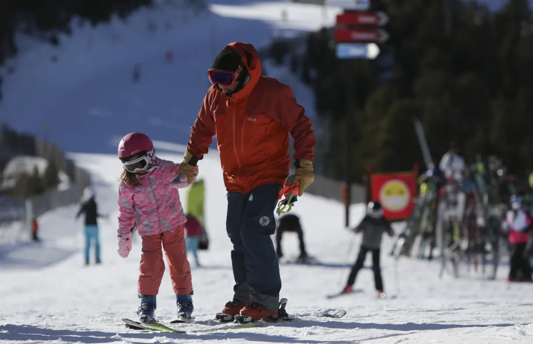 Esquiadors a les pistes del sector de Pal.