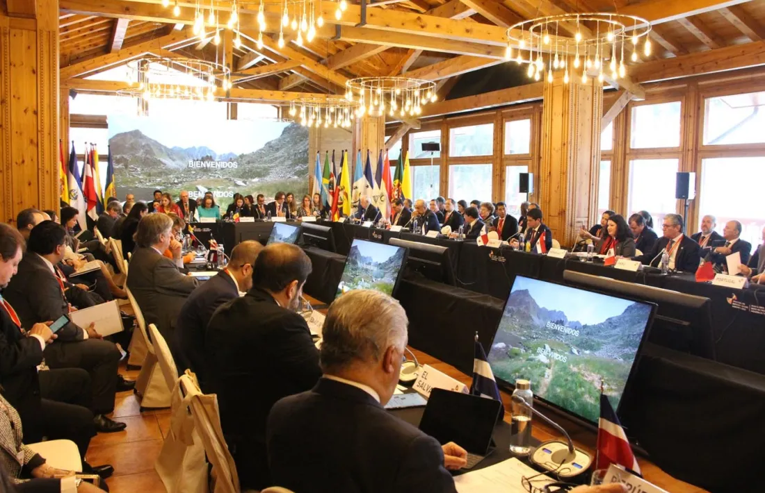 La reunió de ministres d’Afers Exteriors iberoamericans que es va celebrar el novembre del 2019 a Soldeu.