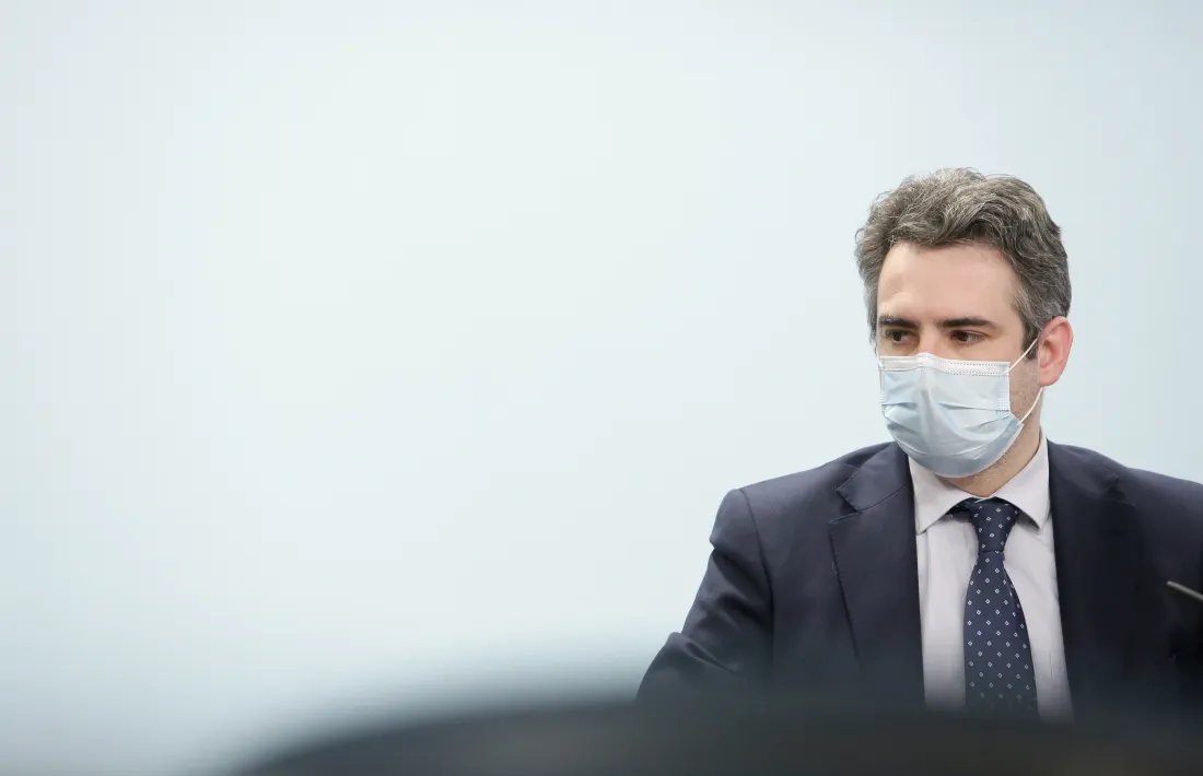 El portaveu del Govern, Eric Jover, en la compareixença posterior al consell de ministres.