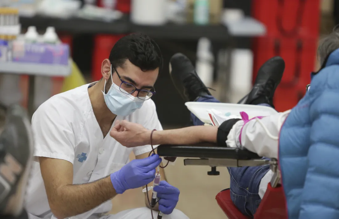 Un moment de la campanya, ahir a la tarda.