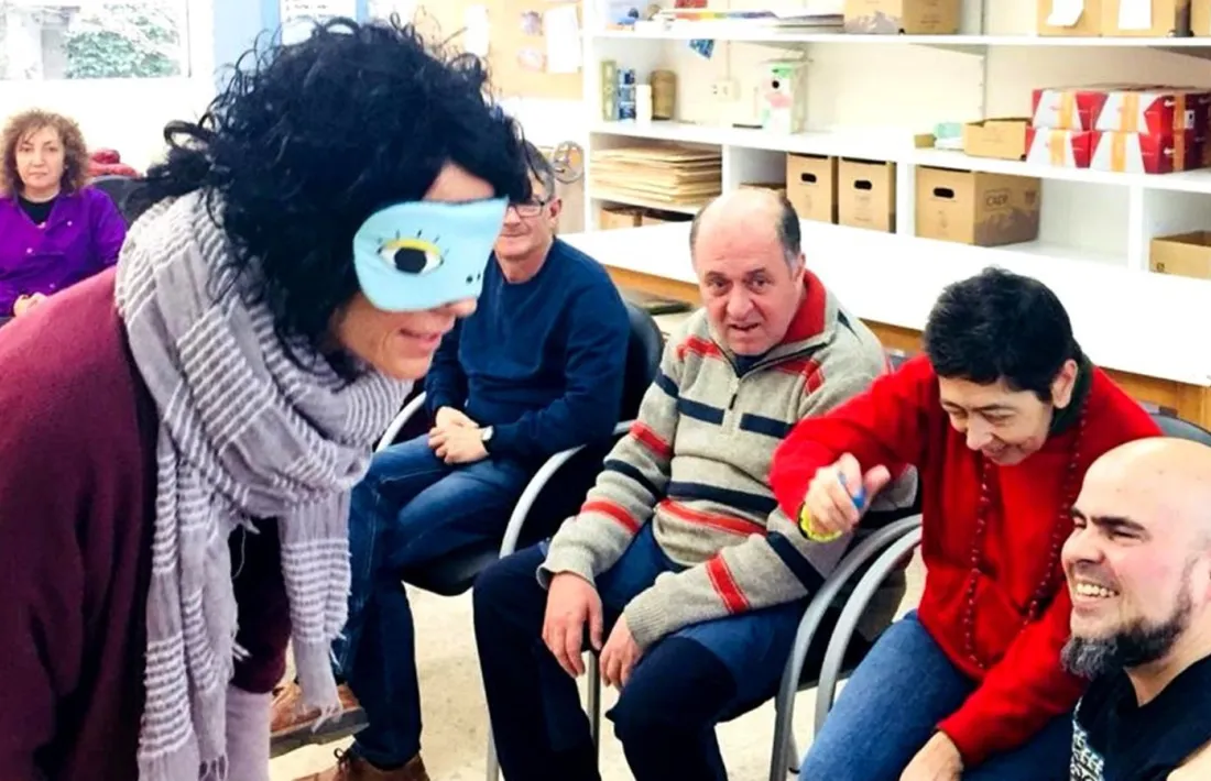 Una sessió del taller 'Música i creativitat' realitzada el febrer 2019.