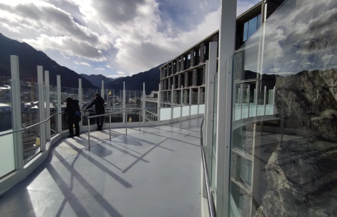 Imatge de la passarel·la, aquest matí.