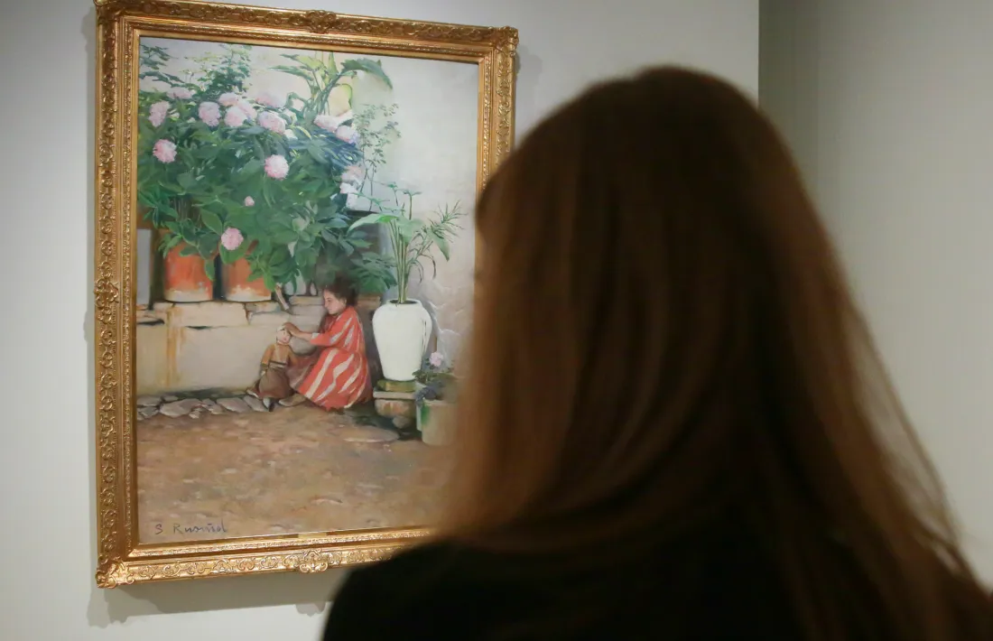 'Pati i figura', de Santiago Rusiñol (oli sobre tela, 1891).