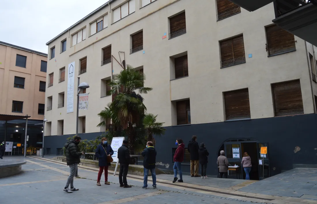 La sala la Cuina, un altre dels punts de votació a la capital alturgellenca