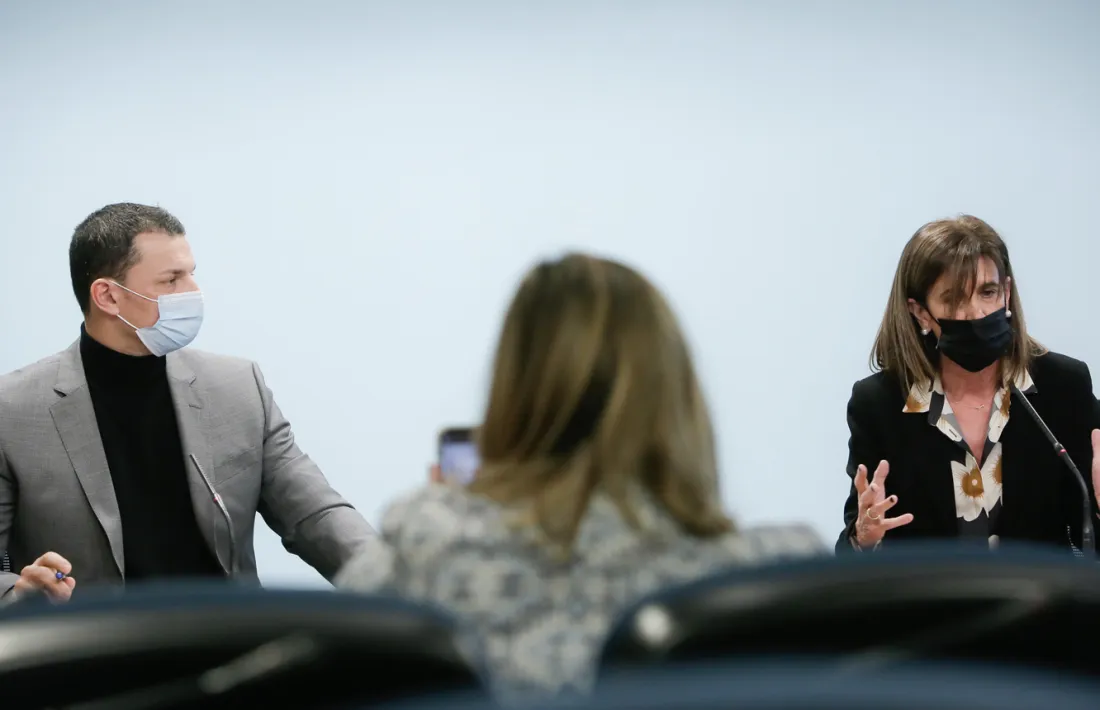 Els ministres Jordi Gallardo i Ester Vilarrubla han presentat avui el projecte de llei de creació de l’Andorra Recerca i Innovació.