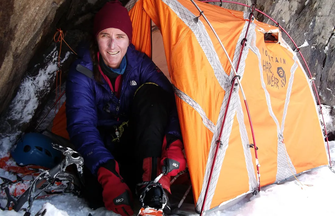 L'escaladora Cathy O’Dowd.