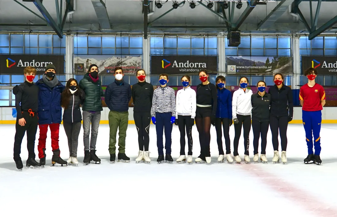 Javier Fernández, al Palau de Gel de Canillo. Foto: FAEG
