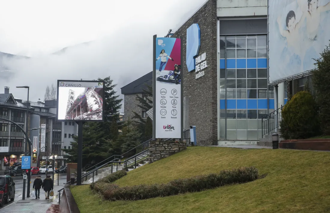 Les instal·lacions del Palau de Gel, aquest dilluns.