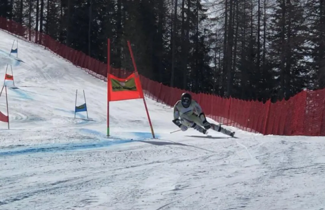 Joan Verdú, en els entrenaments a Cortina d’Ampezzo, no competirà avui a Sella Nevea. Foto: FAE