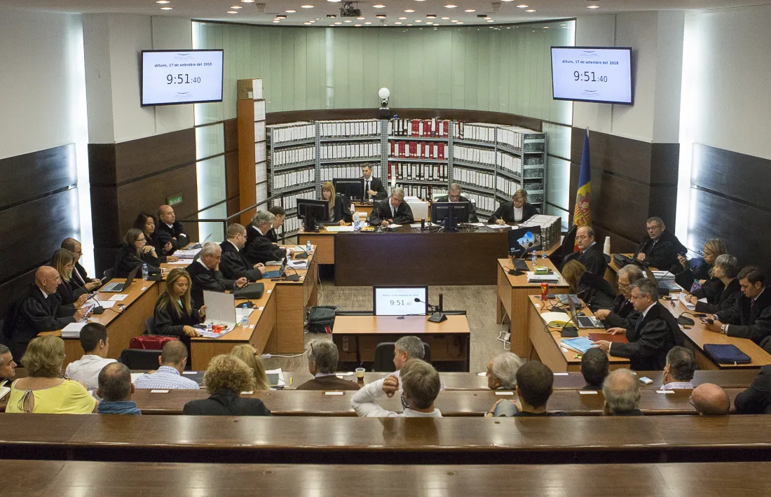 Imatge d'una de les sessions del judici de BPA.