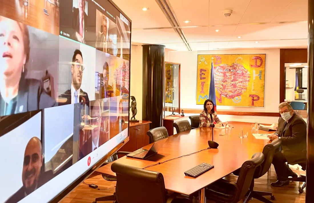 Un moment de la sessió de consell de comú d'Encamp celebrada aquest dijous.