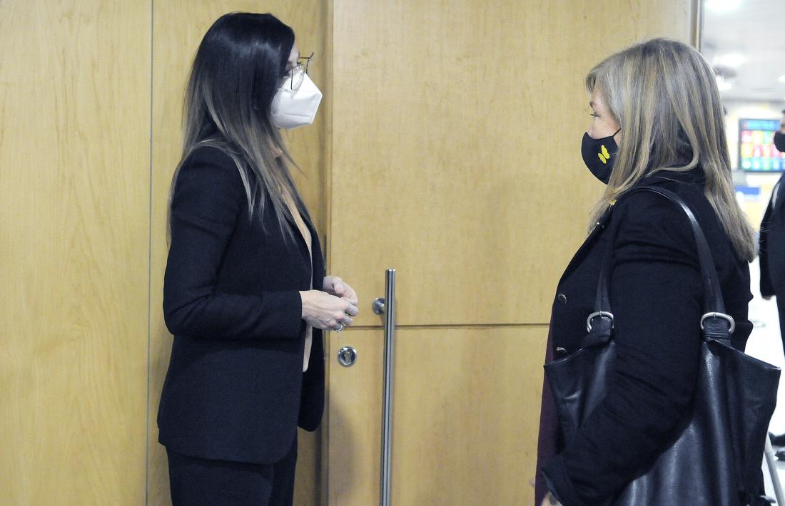 La ministra Riva i la consellera catalana de Cultura, Àngels Ponsa, es van reunir ahir.