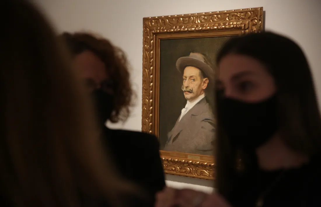 'Retrat del dramaturg Joaquín Dicenta', de Ramon Casas (oli sobre arpillera, 1905), forma part de l'exposició 'Talents amb denominació d'origen'.