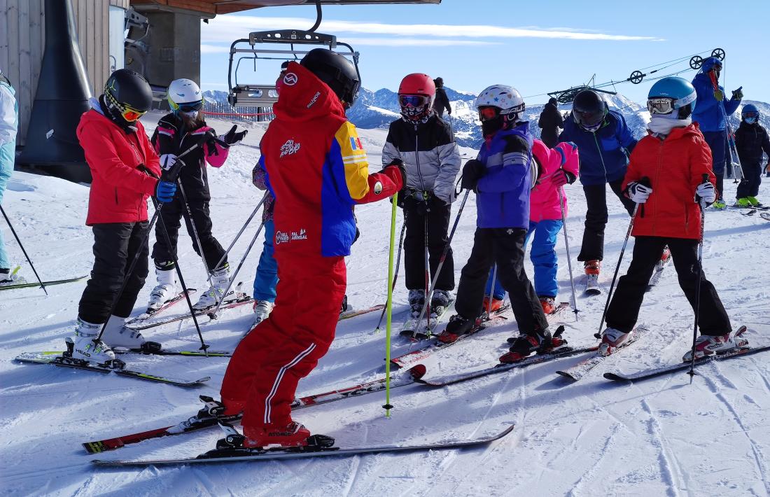 Una classe d'esquí a Pal Arinsal en una imatge d'arxiu.