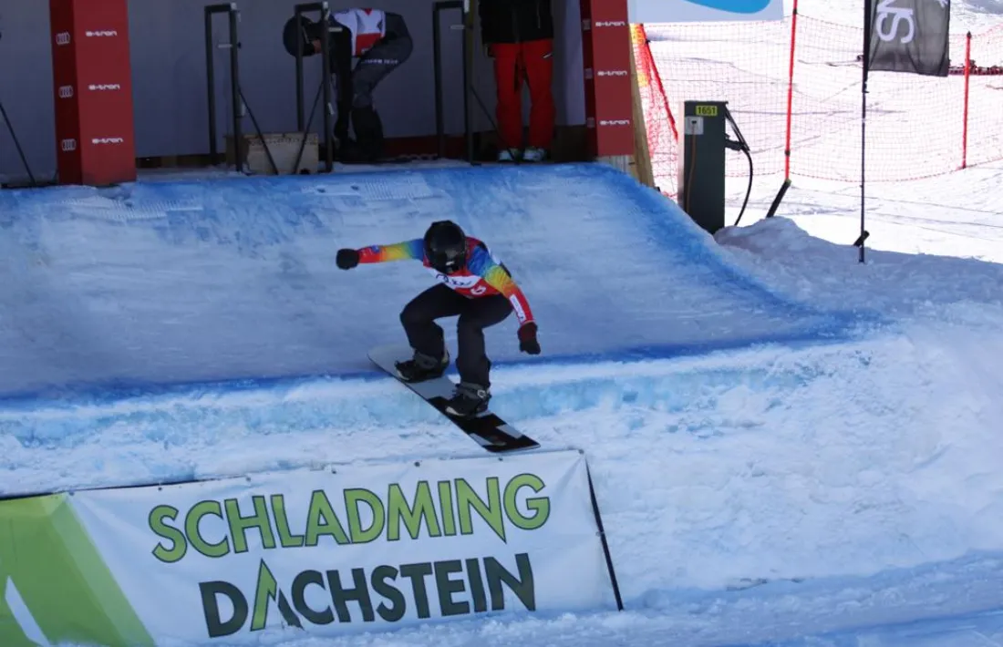 Maeva Estevez, en plena competició a la Copa d’Europa de Reiteralm. Foto: @NIENKEPOLLSBX