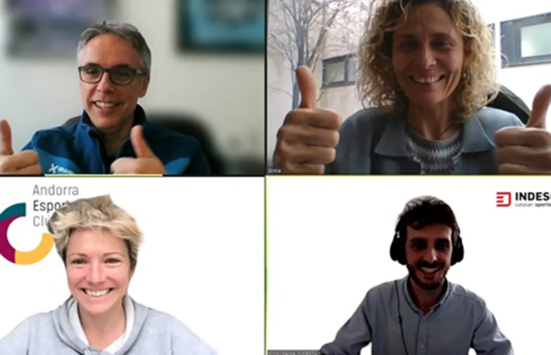 Un moment de la trobada entre membres de l’Andorra Esports Clúster i l'Indescat.