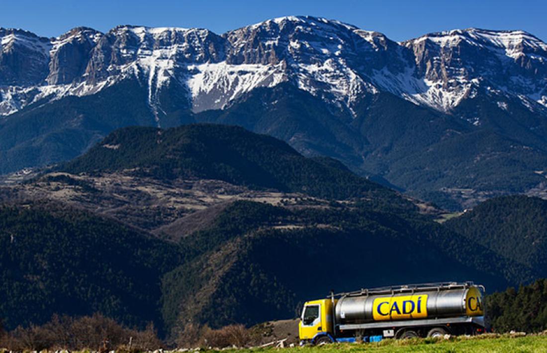 Un dels camions de la cooperativa de l'Alt Urgell