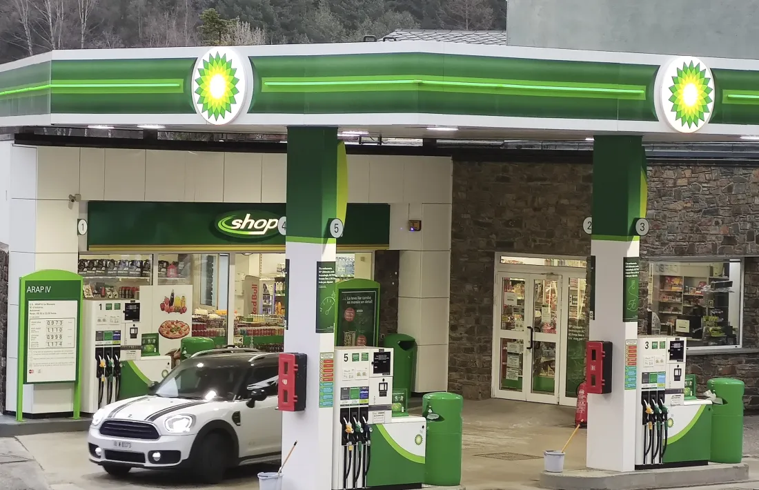 Una estació de servei.