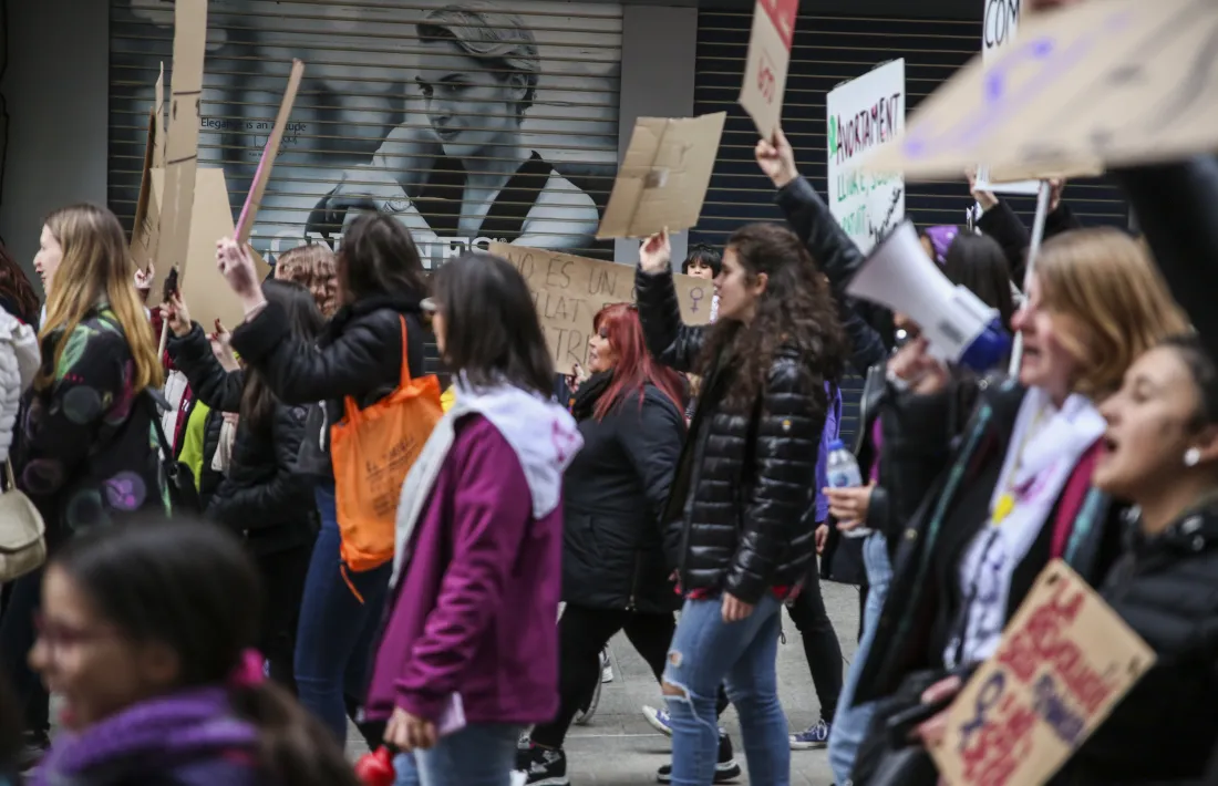 La manifestació del 8 de març de l’any passat.