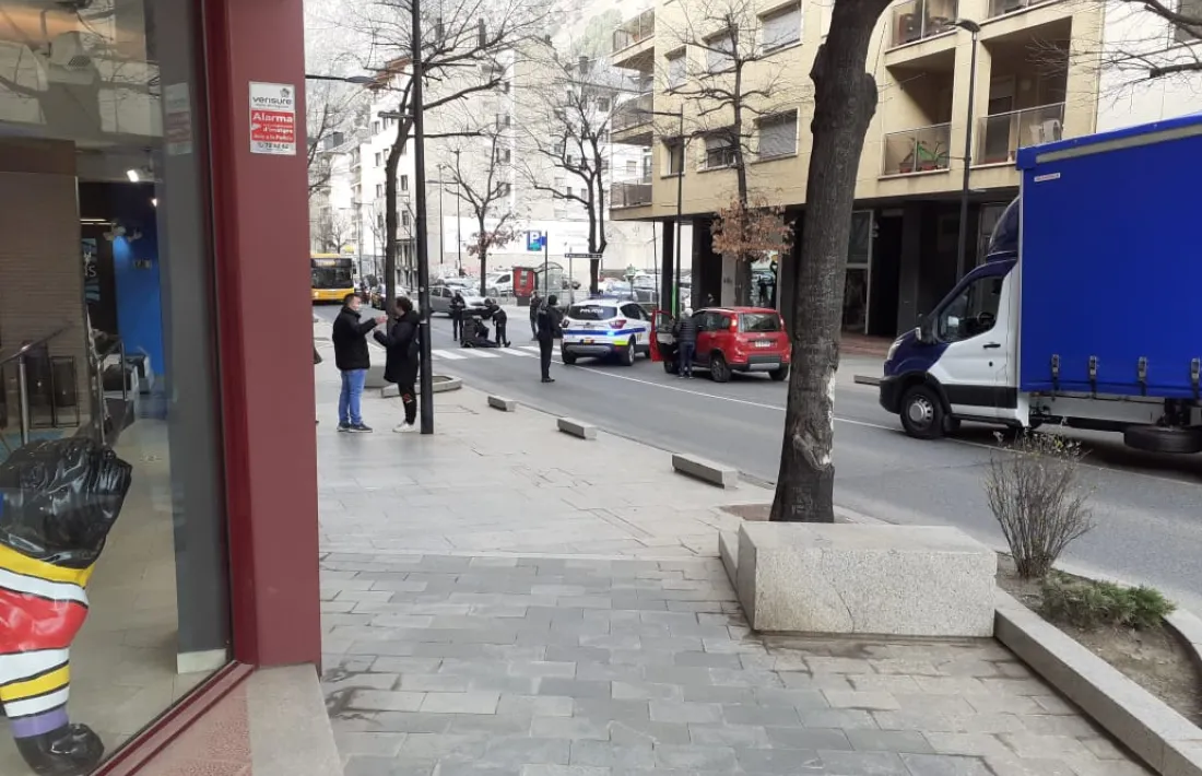 El moment de l'accident.