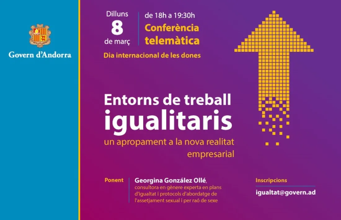 El cartell de la conferència que tindrà lloc el 8 de març.