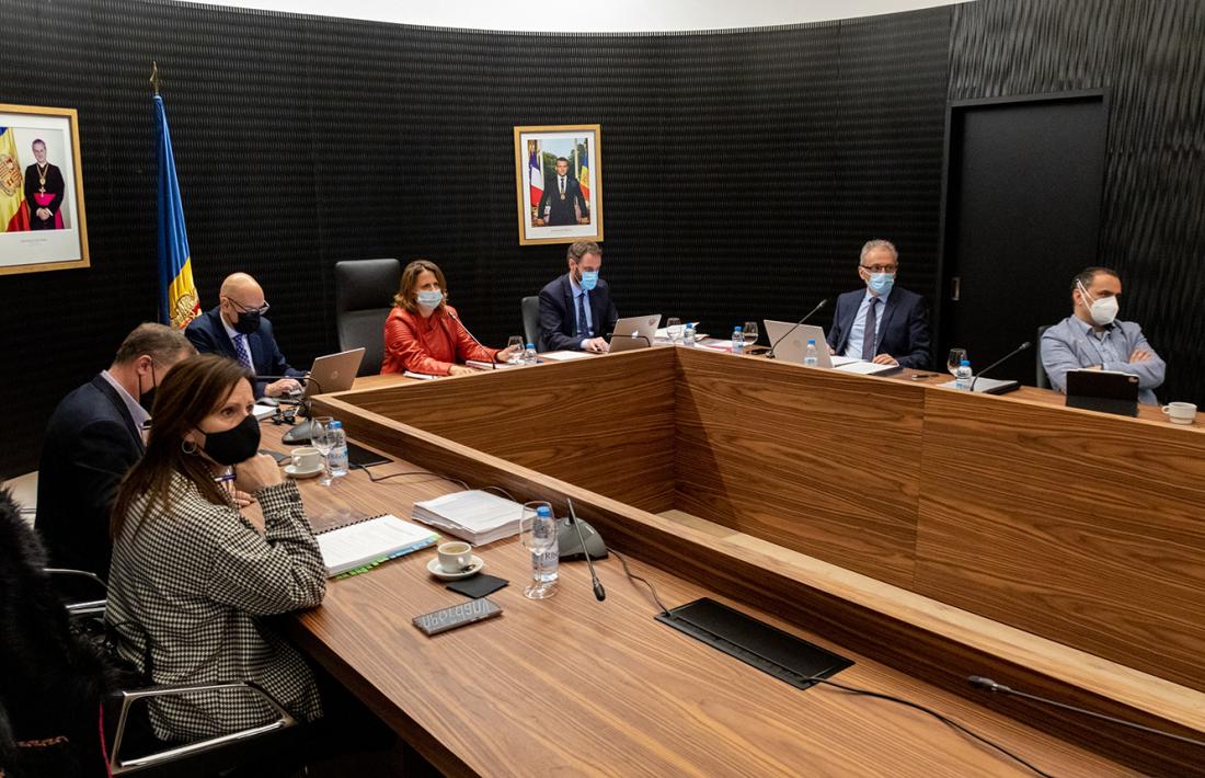 Un moment de la reunió de cònsols de dimarts passat celebrada al Comú d’Escaldes-Engordany.