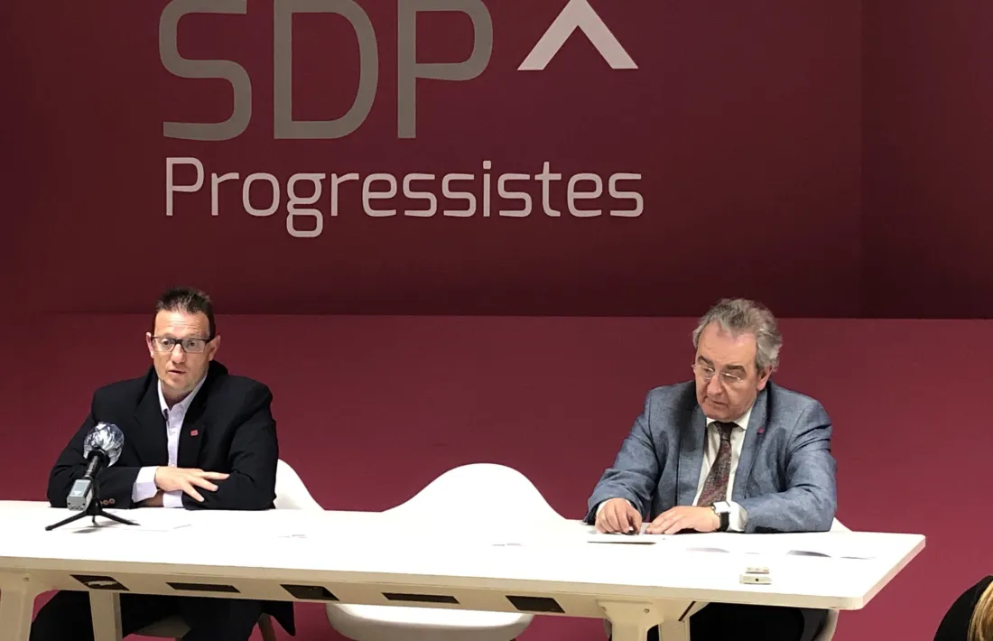 Josep Lluís Donsión i Jaume Bartumeu en una compareixença anterior.