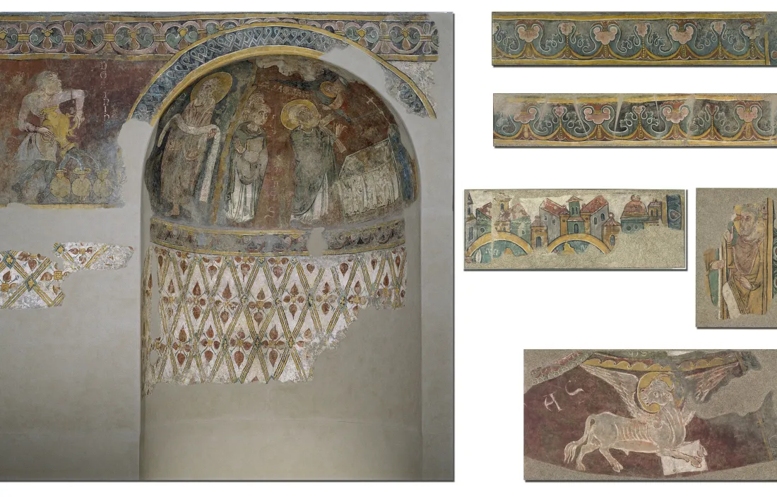 Conjunt mural procedent de Sant Esteve que es conserva al MNAC. Data del segle XII i va ser arrebcat al 1921.