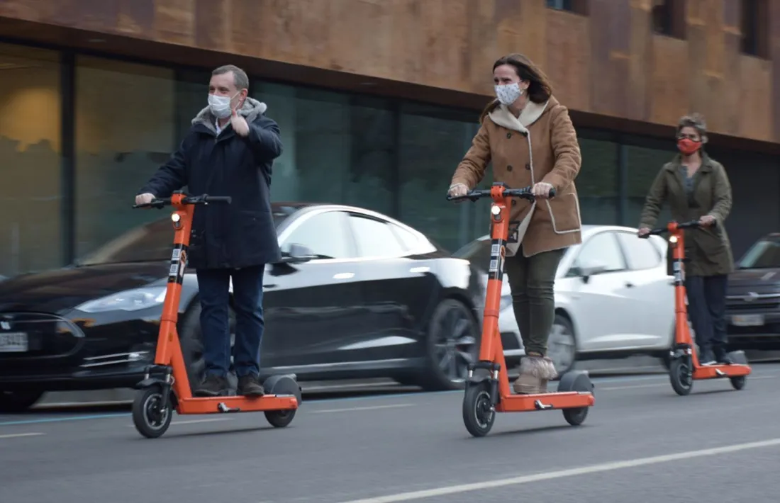 Els cònsols de Sant Julià de Lòria, Josep Majoral i Mireia Codina, el dia que van presentar la prova pilot.