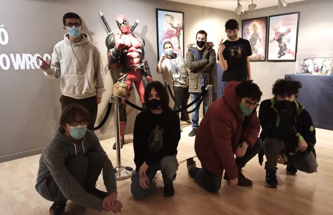 Visita del Grup Jove a l’exposició ‘Superherois’ al CAEE, el mes de gener passat.