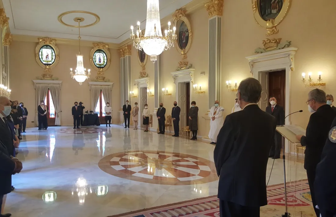 La recepció ha tingut lloc aquest migdia al palau episcopal.
