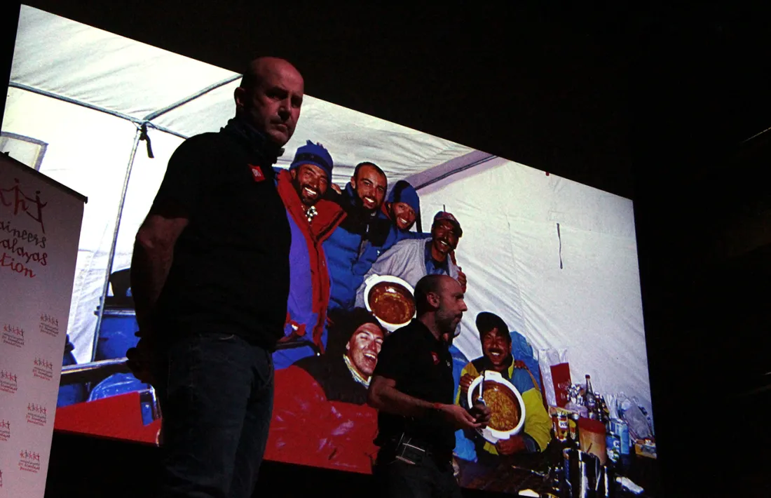 Josemi Herrera i Albert Barceló en l'homenatge a Mingote.