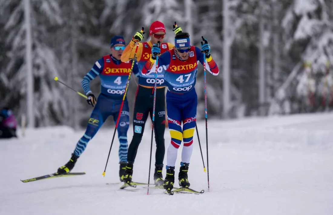 Irineu Esteve va tancar el curs a la Copa del Món disputada a Engadin. Foto: Nordic Focus